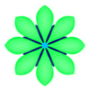 download Red Flower clipart image with 135 hue color