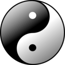 download Yin Yang clipart image with 90 hue color