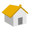 download Home Icon clipart image with 45 hue color