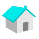 download Home Icon clipart image with 180 hue color