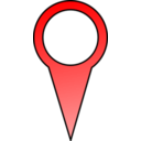 download Red Map Pin clipart image with 0 hue color