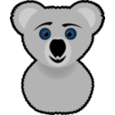 download Koala clipart image with 180 hue color