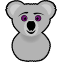 download Koala clipart image with 270 hue color