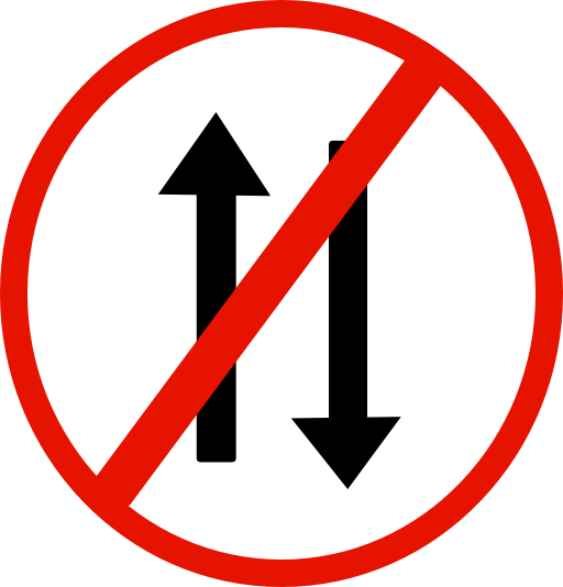 Indian Road Sign Vehiclesprohibited In Both Directions