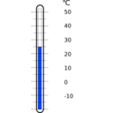 download Thermometer clipart image with 225 hue color