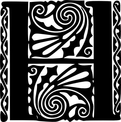 Peter Behrens Alphabet 1908 H