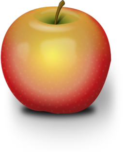 Photorealistic Red Apple