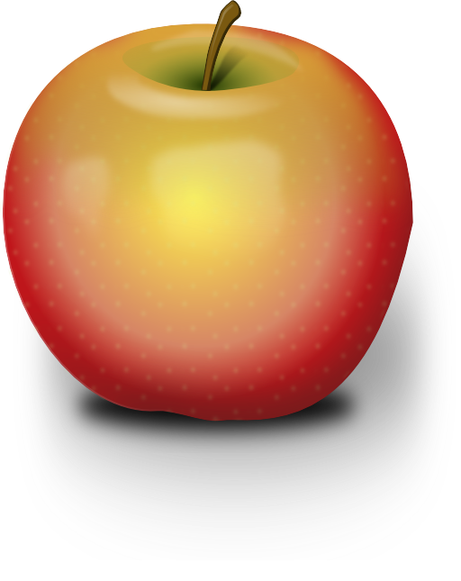 Photorealistic Red Apple