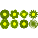 download Strange Flowers clipart image with 135 hue color