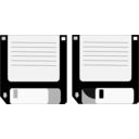 download Floppy Disks clipart image with 180 hue color