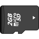 download Microsd Card clipart image with 225 hue color