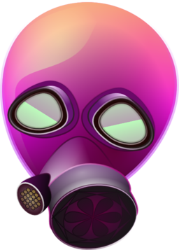 Pink Gas Mask