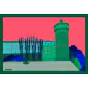download Torrione Di Lodi Italia clipart image with 135 hue color