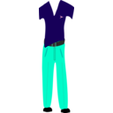 download Man Clothes clipart image with 135 hue color