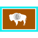 download Usa Wyoming clipart image with 180 hue color