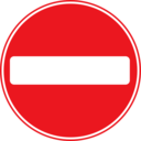 Roadsign No Entry