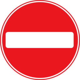 Roadsign No Entry