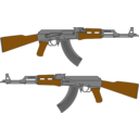 Ak 47 Rifle Vector Drawing