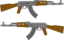 Ak 47 Rifle Vector Drawing