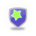 download Blue Shield Star Icon clipart image with 45 hue color