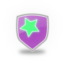 download Blue Shield Star Icon clipart image with 90 hue color