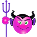download Devil Smiley Emoticon clipart image with 270 hue color
