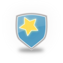 Blue Shield Star Icon