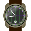 download Analog Wrist Watch clipart image with 270 hue color