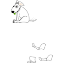 download Dog clipart image with 90 hue color