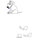 download Dog clipart image with 270 hue color