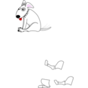 download Dog clipart image with 0 hue color