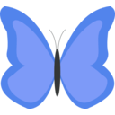 download Butterfly1 clipart image with 180 hue color