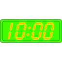 download Digital Clock clipart image with 45 hue color