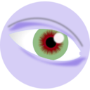 download Eye Tutorial clipart image with 225 hue color