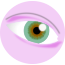 download Eye Tutorial clipart image with 270 hue color