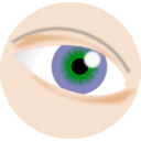 download Eye Tutorial clipart image with 0 hue color