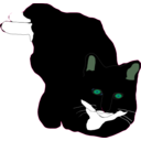 download Feline clipart image with 90 hue color
