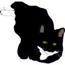 download Feline clipart image with 0 hue color