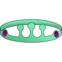 download Bejeweled Crown clipart image with 90 hue color