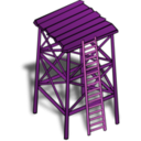 download Rpg Map Symbols Watchtower clipart image with 270 hue color