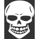 download Skull Human X Ray clipart image with 225 hue color