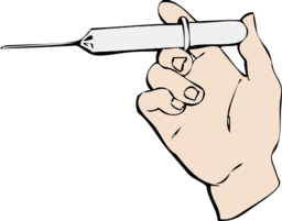 Hand And Syringe