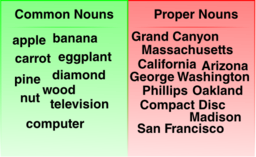 Common And Proper Noun Examples