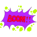 download Boom clipart image with 225 hue color