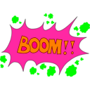 download Boom clipart image with 270 hue color