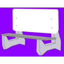 download Bus Bench clipart image with 225 hue color