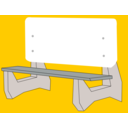 download Bus Bench clipart image with 0 hue color