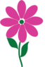 Green Purple Flower