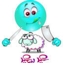 download Butcher Smiley Emoticon clipart image with 135 hue color
