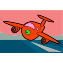 download Bigplane clipart image with 135 hue color